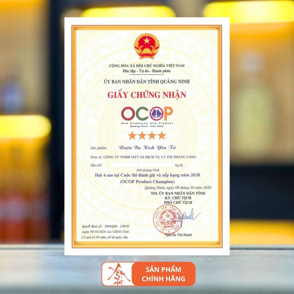 Thùng 6 Can Rượu Ba Kích Yên Tử tl 2L