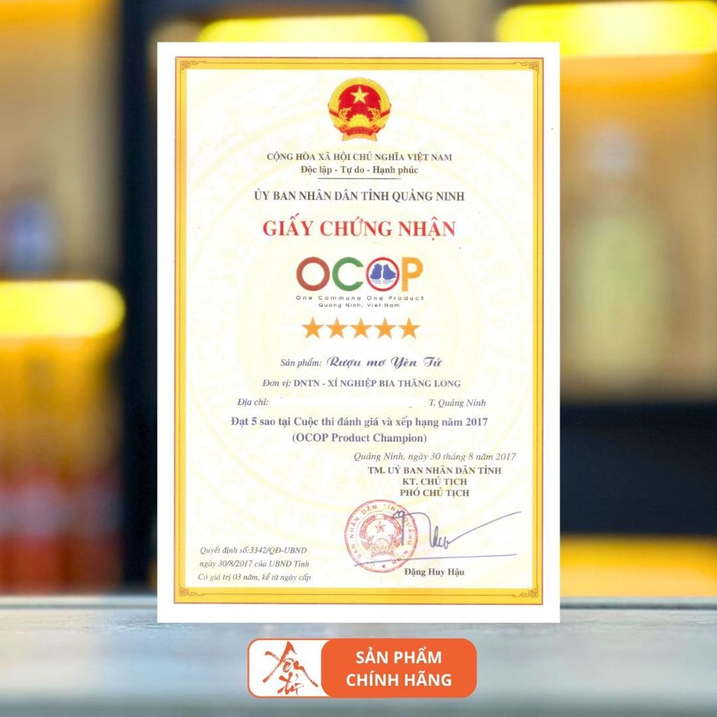 Rượu Mơ Yên Tử Luxury 500ml