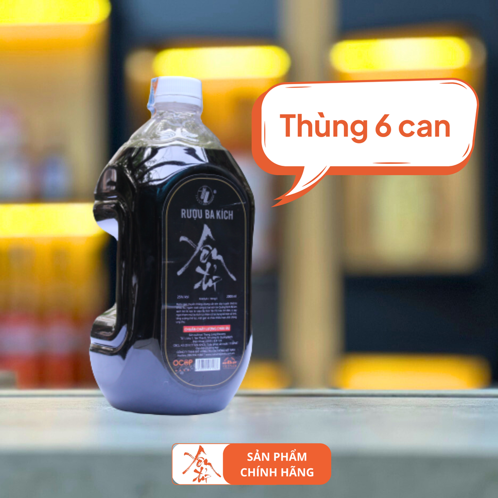 Thùng 6 Can Rượu Ba Kích Yên Tử tl 2L