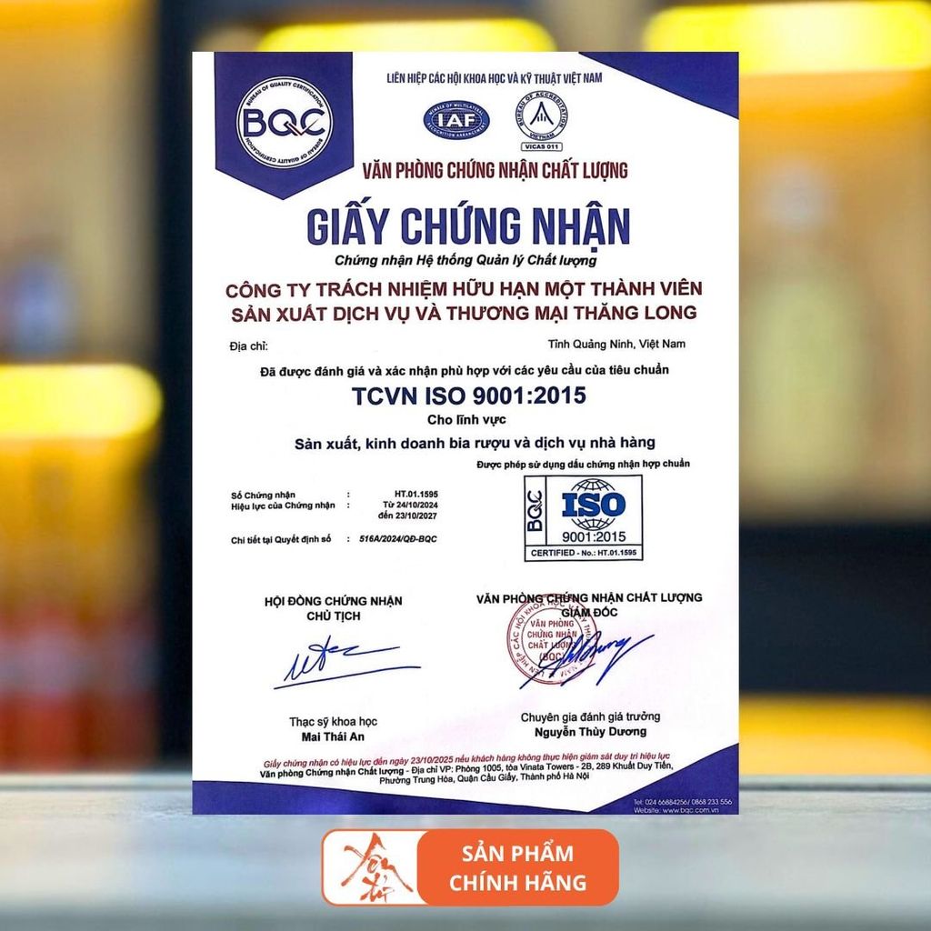 Thùng 12 Chai Rượu Ba Kích Yên Tử 500ml