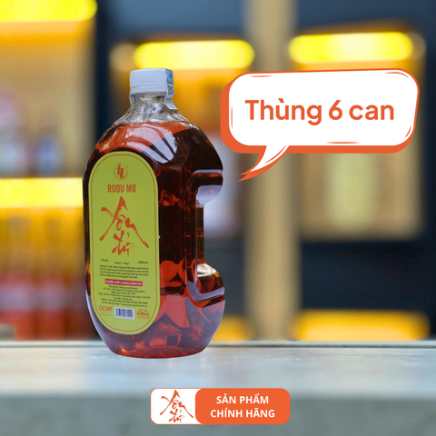 Thùng 6 Can Rượu Mơ Yên Tử tl 2L