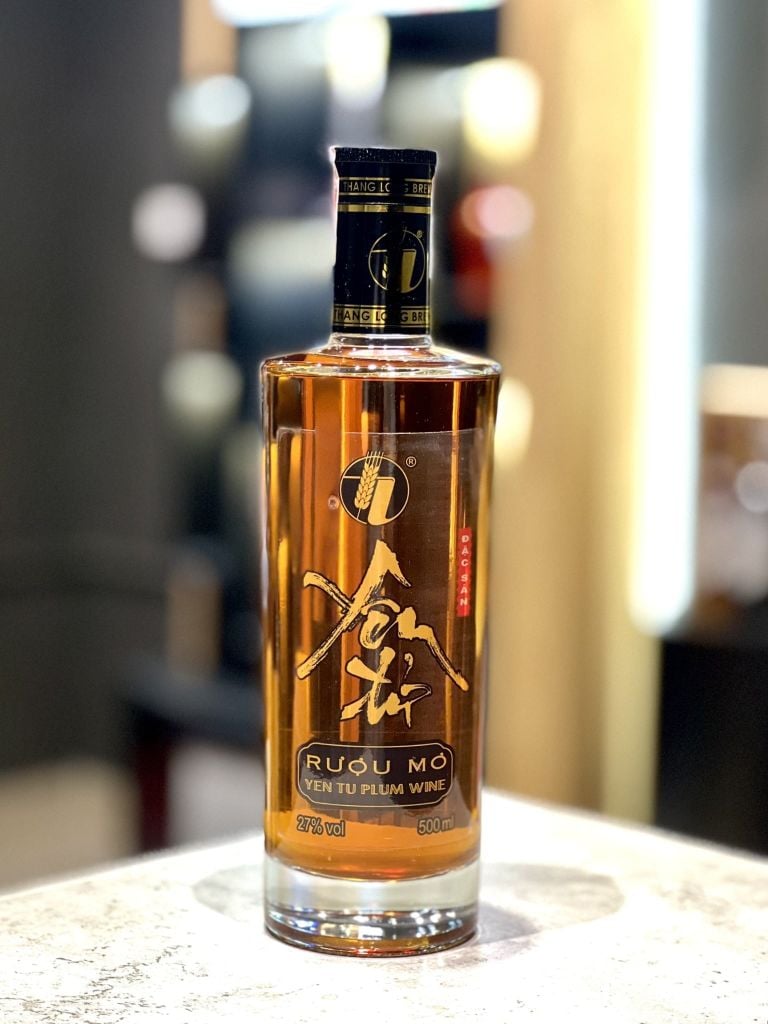 |Tặng 1 kệ gỗ và khăn bao sái| Combo 6 chai rượu mơ Yên Tử tl 500ml