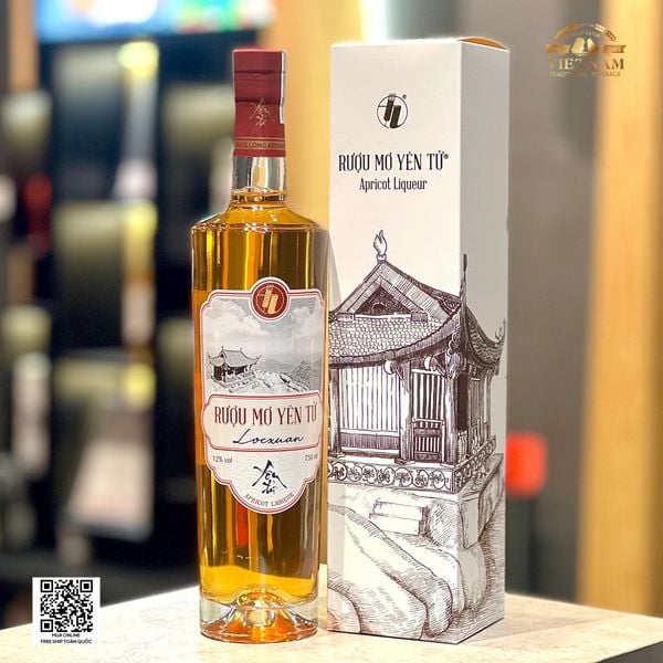 |Tặng Túi Hộp| Rượu Mơ Yên Tử Lộc Xuân 750ml - Rượu Mơ Đặc Sản 5 Sao OCOP Quốc Gia