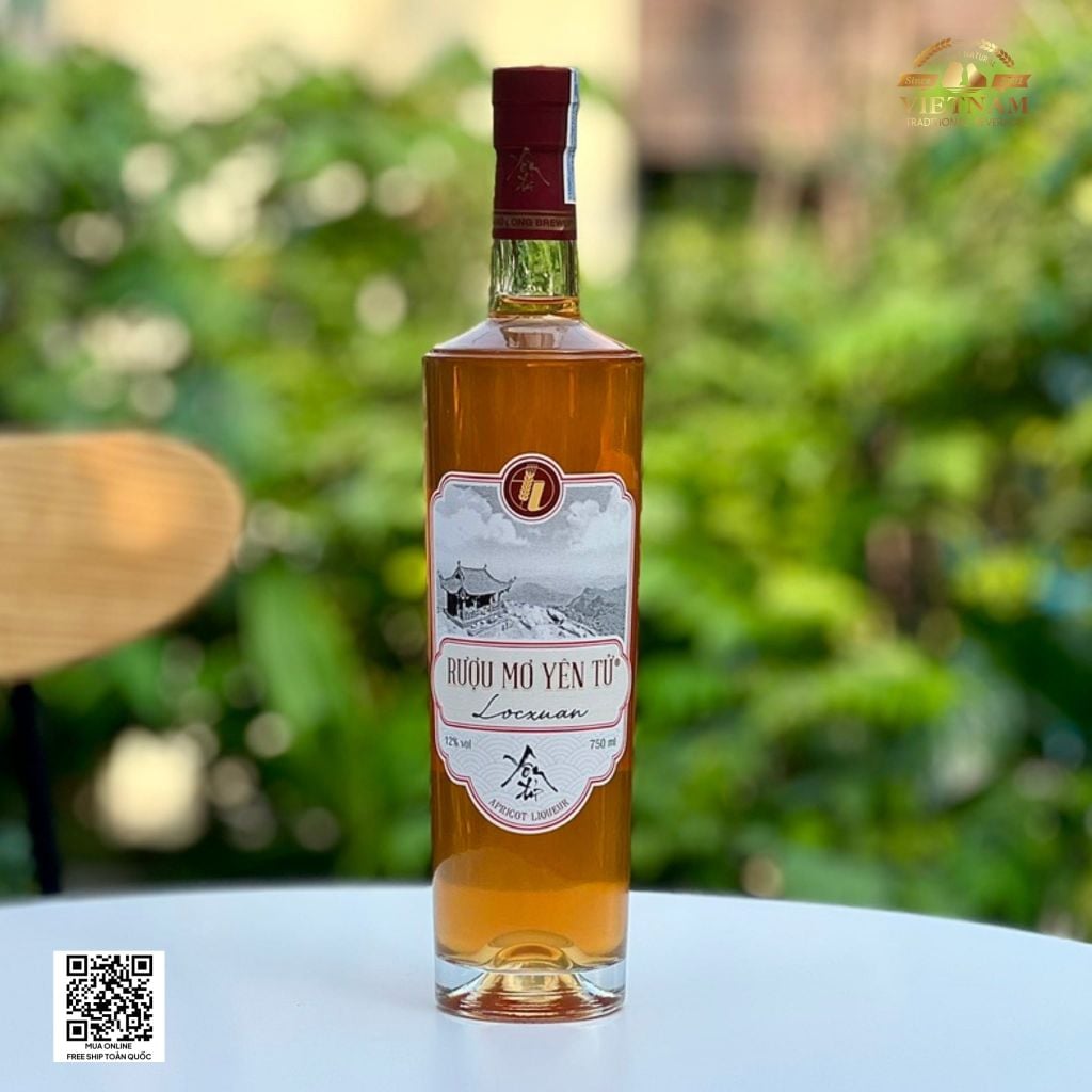 |Tặng Túi Hộp| Rượu Mơ Yên Tử Lộc Xuân 750ml - Rượu Mơ Đặc Sản 5 Sao OCOP Quốc Gia