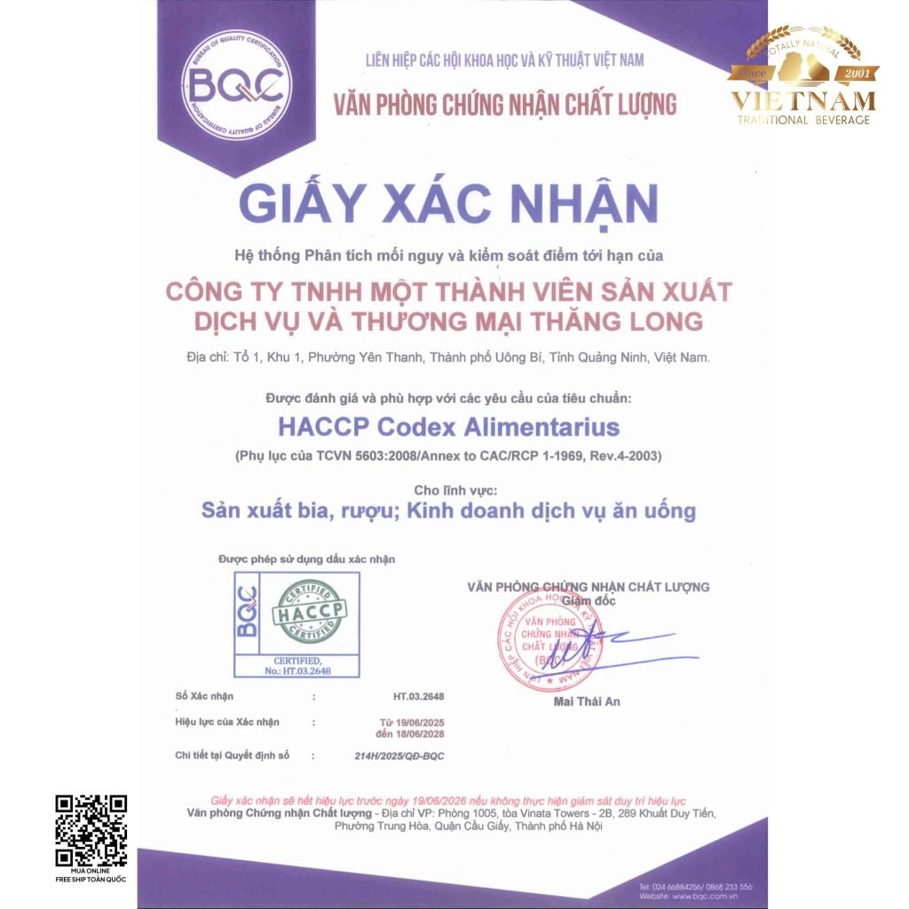 |Tặng Túi Hộp| Rượu Mơ Yên Tử Lộc Xuân 750ml - Rượu Mơ Đặc Sản 5 Sao OCOP Quốc Gia