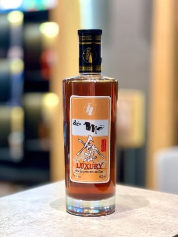 |Tặng 1 kệ gỗ và khăn bao sái| Combo 6 chai rượu mơ Yên Tử luxury 500ml