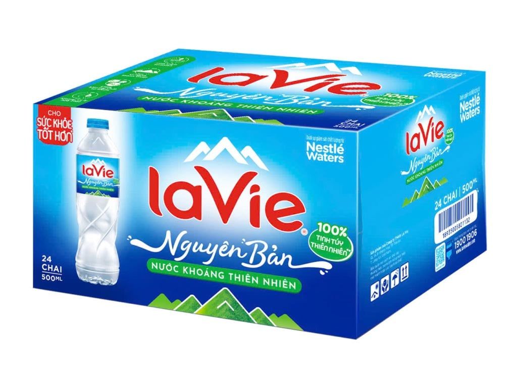 Combo 5 Thùng Nước Khoáng Lavie 500ml
