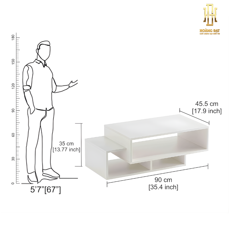 Bộ bàn gỗ công nghiệp cao cấp Hoàng Đạt - BBG004
