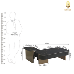 Bộ bàn gỗ công nghiệp cao cấp Hoàng Đạt - BBG007