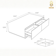 Bộ bàn gỗ công nghiệp cao cấp Hoàng Đạt - BBG009