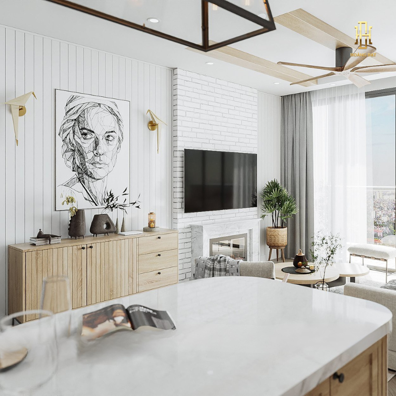 Thiết kế nội thất hiện đại The Luxe Haven Q7 - TK3D004