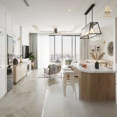 Thiết kế nội thất hiện đại The Luxe Haven Q7 - TK3D004