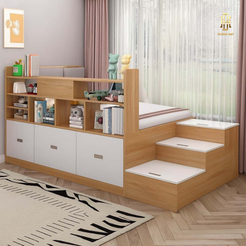 Giường ngủ liên tủ cao cấp Hoàng Đạt - GN002