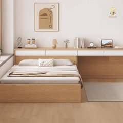 Giường ngủ liên tủ cao cấp Hoàng Đạt - GN003
