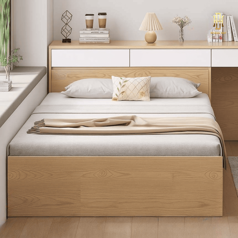 Giường ngủ liên tủ cao cấp Hoàng Đạt - GN003