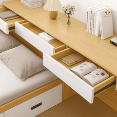 Giường ngủ liên tủ cao cấp Hoàng Đạt - GN003