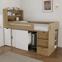 Giường ngủ liên tủ cao cấp Hoàng Đạt - GN004