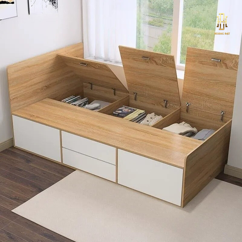 Giường ngủ gỗ MDF cao cấp Hoàng Đạt - GN005