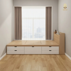 Giường ngủ liên tủ cao cấp Hoàng Đạt - GN006