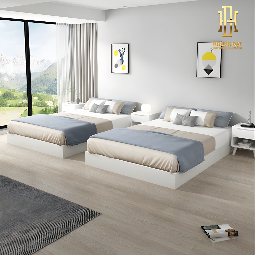 Giường ngủ thông minh gỗ công nghiệp Hoàng Đạt - GN012