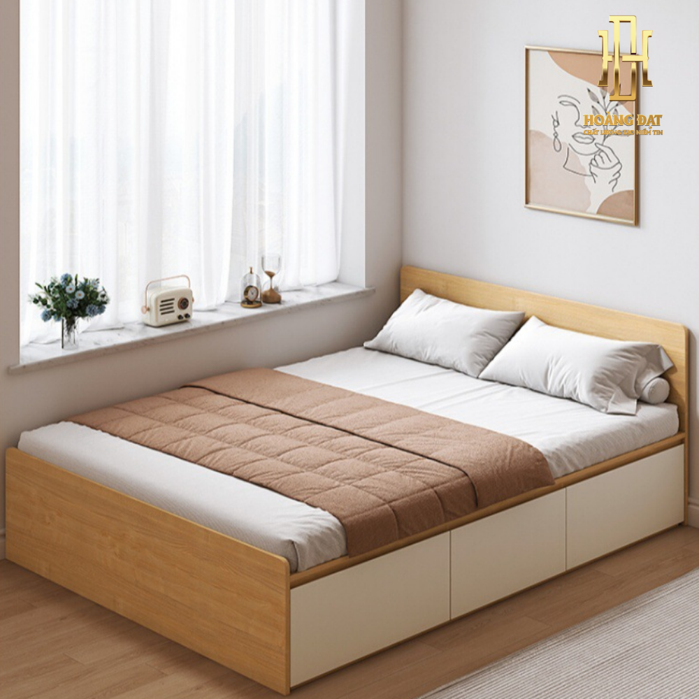 Giường ngủ thông minh gỗ công nghiệp Hoàng Đạt - GN013