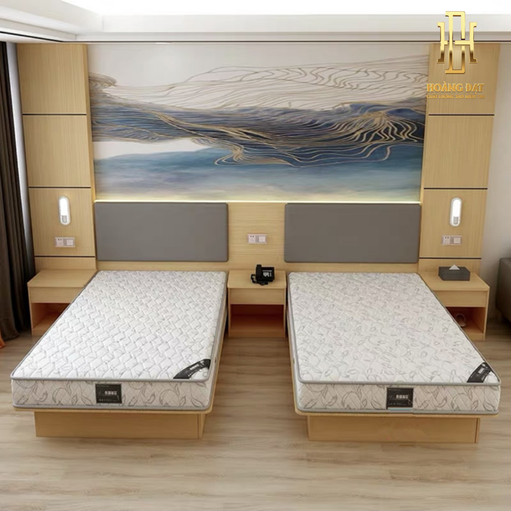 Giường ngủ thông minh gỗ công nghiệp Hoàng Đạt - GN015