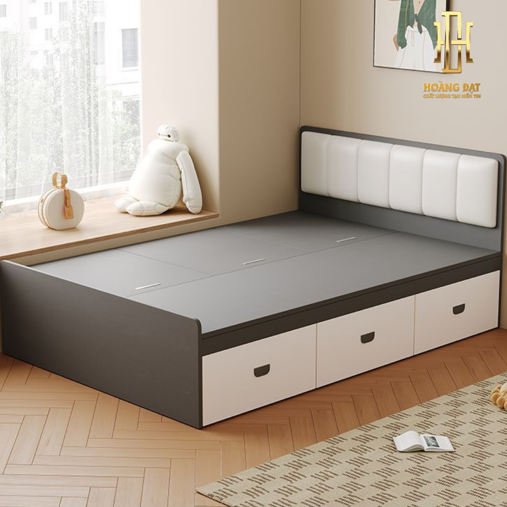 Giường ngủ thông minh gỗ công nghiệp Hoàng Đạt - GN018