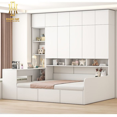 Giường ngủ thông minh gỗ công nghiệp Hoàng Đạt - GN019