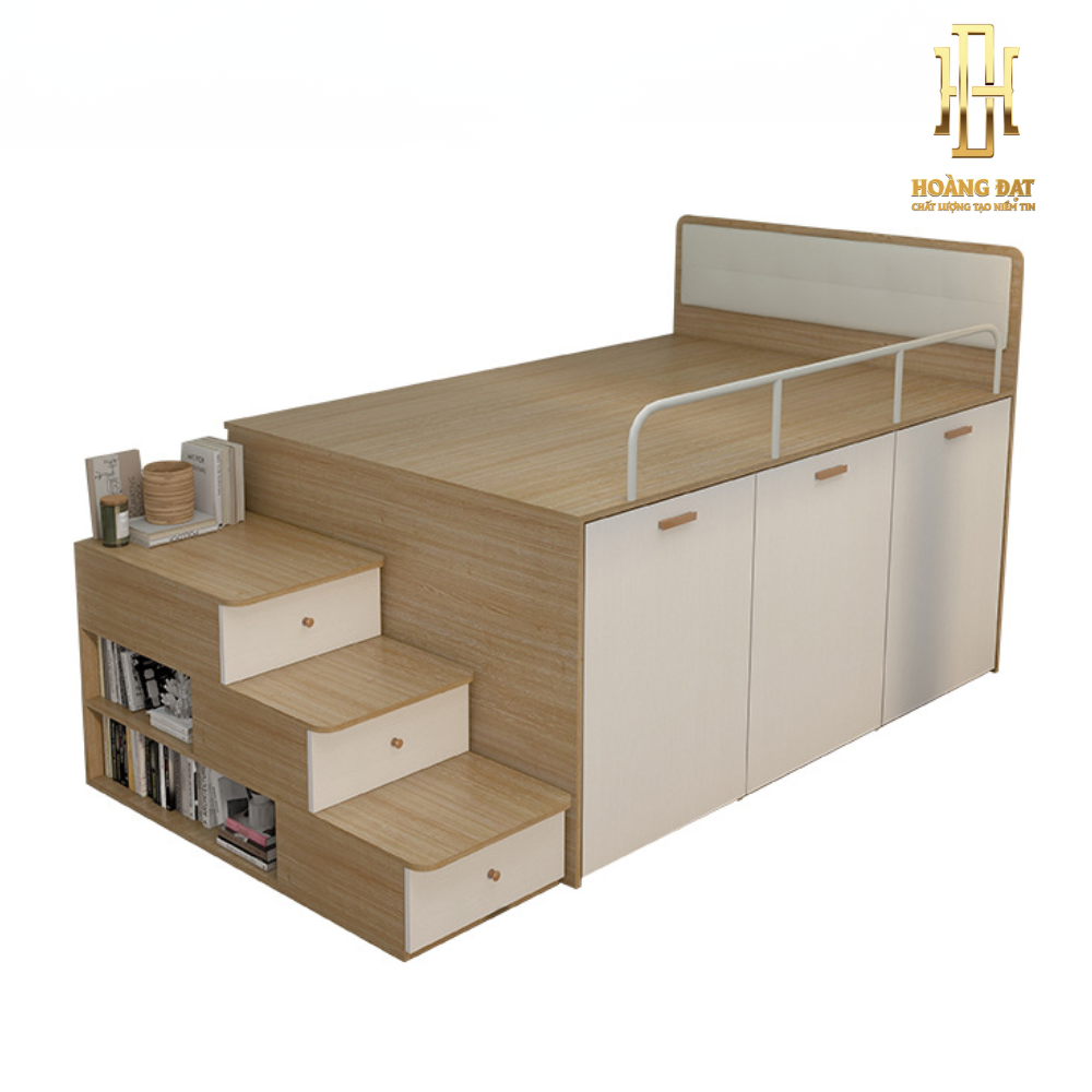 Giường ngủ thông minh gỗ công nghiệp Hoàng Đạt - GN022