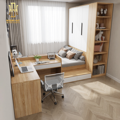 Giường ngủ thông minh gỗ công nghiệp Hoàng Đạt - GN023