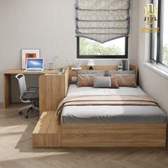 Giường ngủ thông minh gỗ công nghiệp Hoàng Đạt - GN023