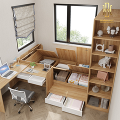 Giường ngủ thông minh gỗ công nghiệp Hoàng Đạt - GN023