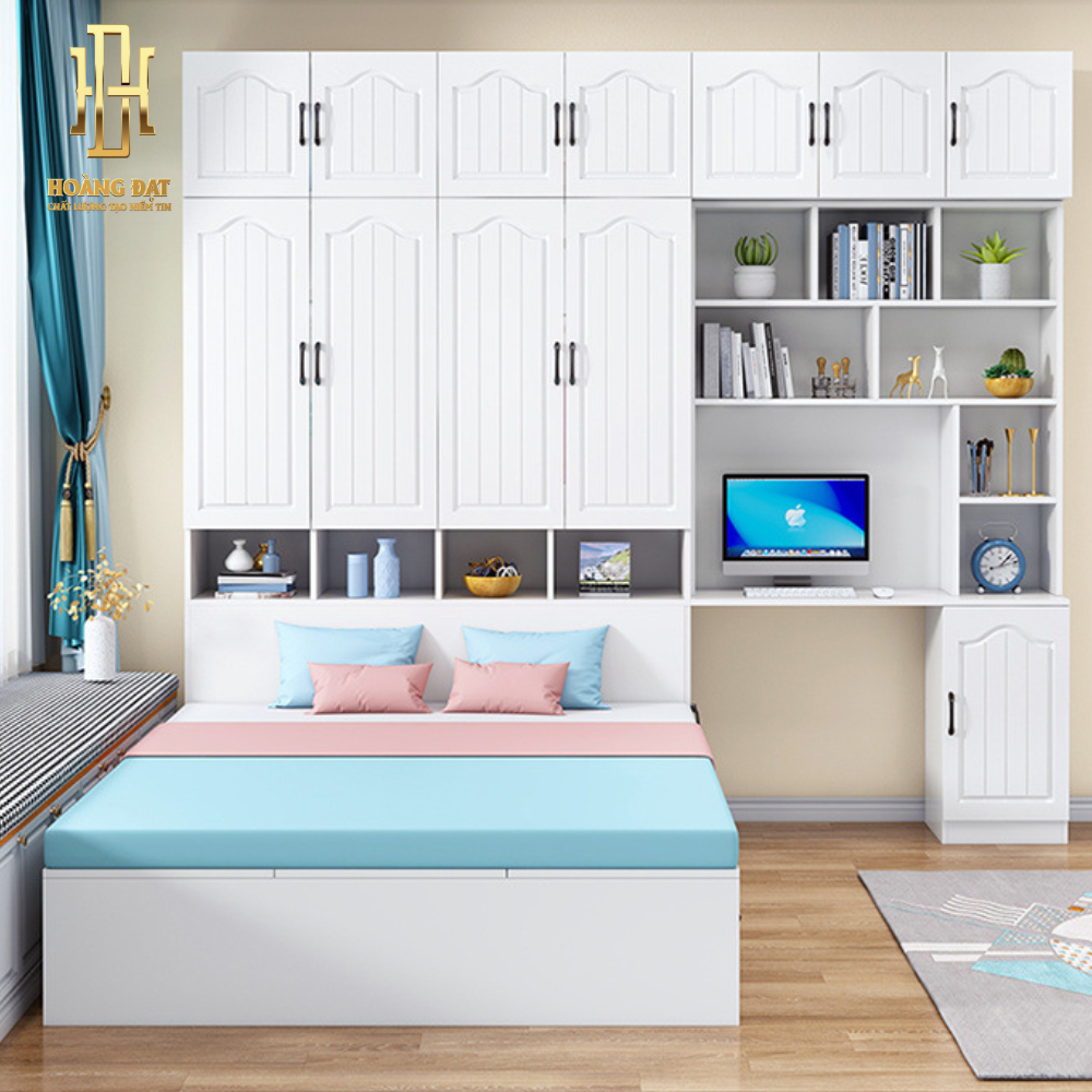 Giường ngủ thông minh gỗ công nghiệp Hoàng Đạt - GN024