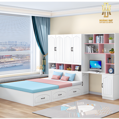 Giường ngủ thông minh gỗ công nghiệp Hoàng Đạt - GN024