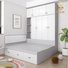 Giường ngủ thông minh gỗ công nghiệp Hoàng Đạt - GN025