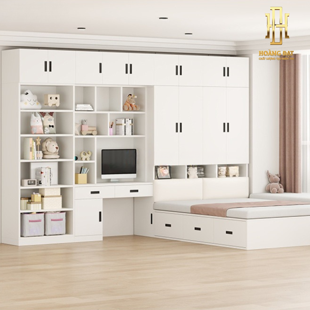 Giường ngủ thông minh gỗ công nghiệp Hoàng Đạt - GN026