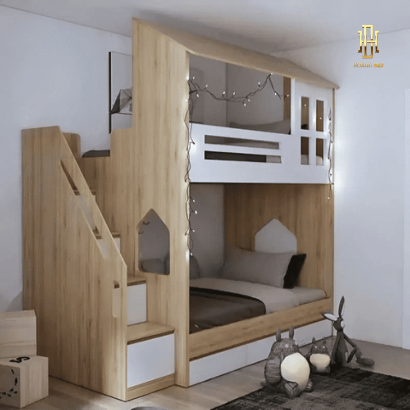 Giường tầng thông minh hiện đại Hoàng Đạt - GT001