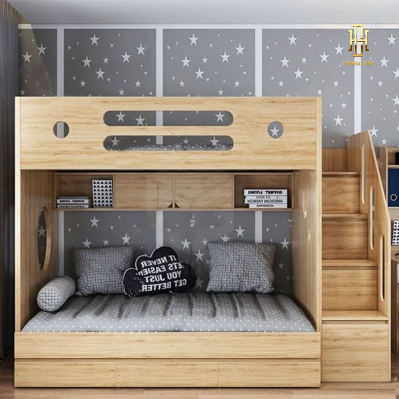 Giường tầng thông minh hiện đại Hoàng Đạt - GT002