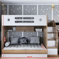 Giường tầng thông minh hiện đại Hoàng Đạt - GT002