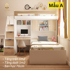 Giường tầng thông minh hiện đại Hoàng Đạt - GT003