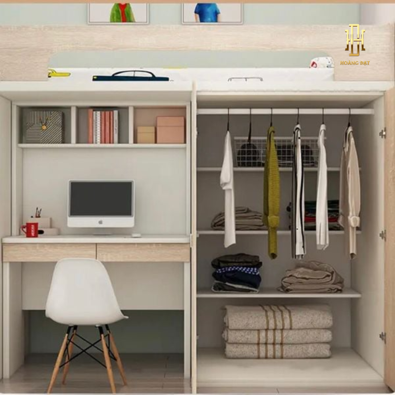 Giường tầng thông minh hiện đại Hoàng Đạt - GT004