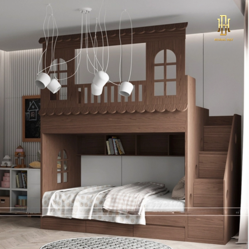 Giường tầng thông minh hiện đại Hoàng Đạt - GT005