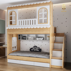 Giường tầng thông minh hiện đại Hoàng Đạt - GT005