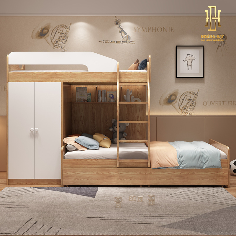 Giường tầng thông minh hiện đại Hoàng Đạt - GT014