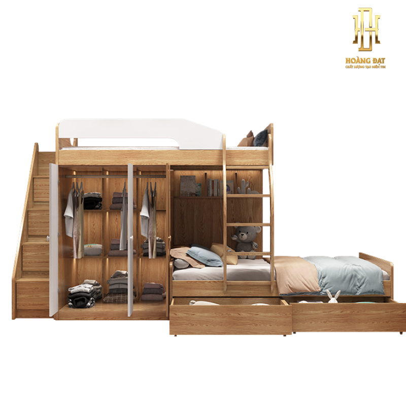 Giường tầng thông minh hiện đại Hoàng Đạt - GT014