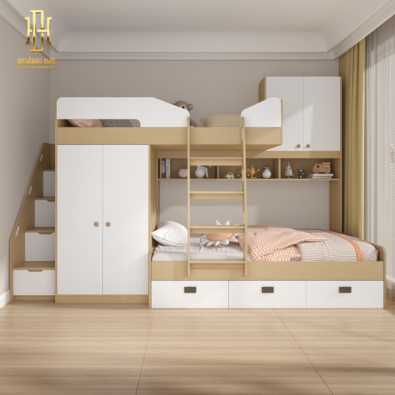 Giường tầng thông minh hiện đại Hoàng Đạt - GT015