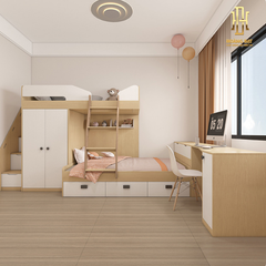 Giường tầng thông minh hiện đại Hoàng Đạt - GT015