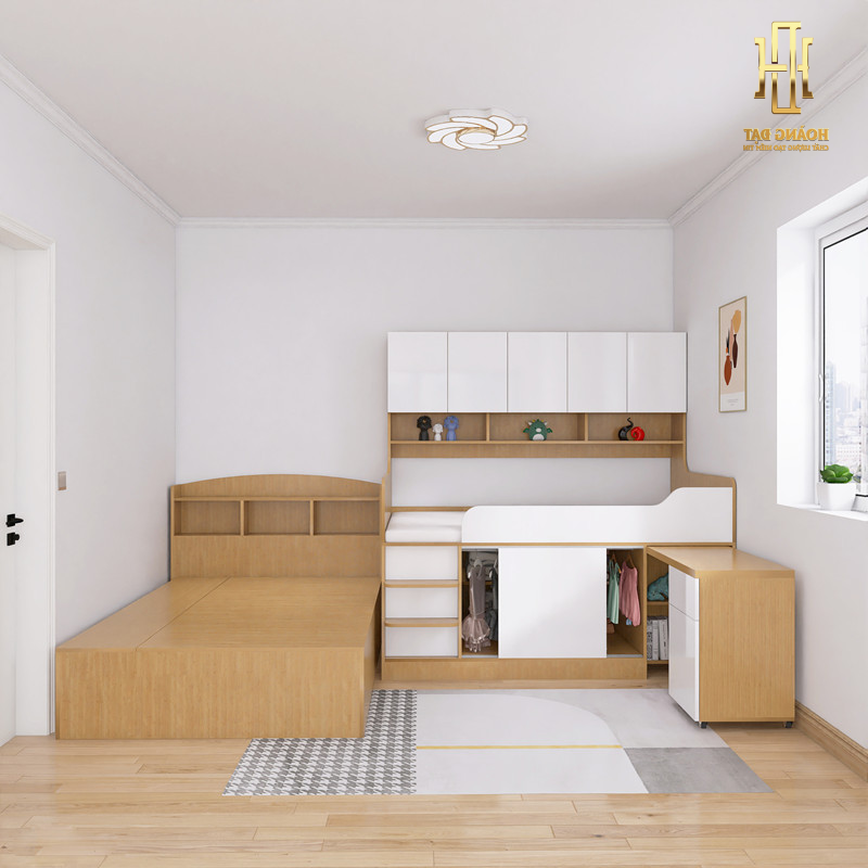 Giường tầng thông minh hiện đại Hoàng Đạt - GT016