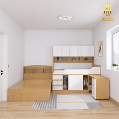 Giường tầng thông minh hiện đại Hoàng Đạt - GT016