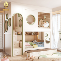 Giường tầng thông minh hiện đại Hoàng Đạt - GT017